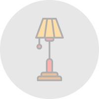 Floor Lamp Vector Icon Design