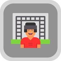 Goalkeeper Vector Icon Design