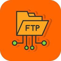 diseño de icono de vector ftp