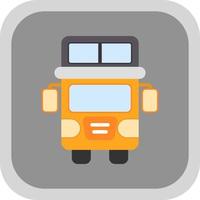 Double Decker Bus Vector Icon Design