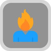 Burning Vector Icon Design
