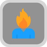 Burning Vector Icon Design