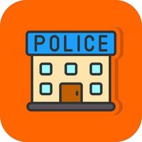 Police Station Vector Icon Design