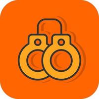 Handcuffs Vector Icon Design