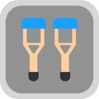 Crutch Vector Icon Design