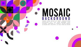 Mosaic background. pattern temlate background free vector