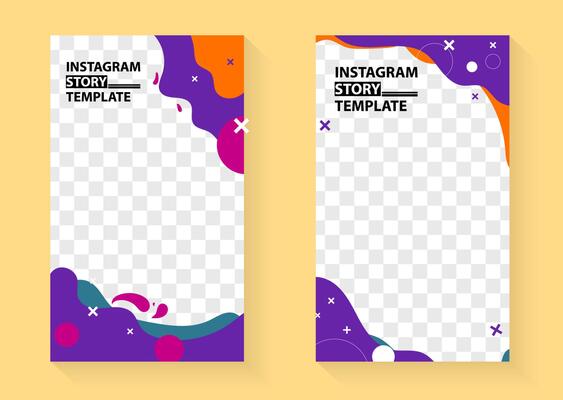 Instagram story and feed free vector