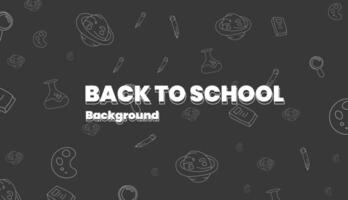 Back to school background vector