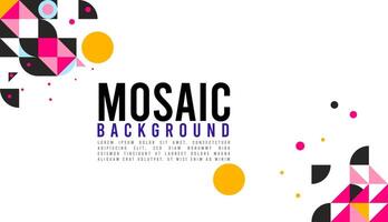 Mosaic background. pattern temlate background free vector