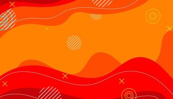 Minimal Abstarct Dynamic orange textured background design vector