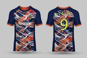 fútbol jersey modelo deporte t camisa diseño vector