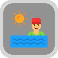 Swimming Vector Icon Design