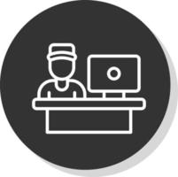 Cashier Vector Icon Design