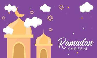 Flat Ramadan Design Background vector