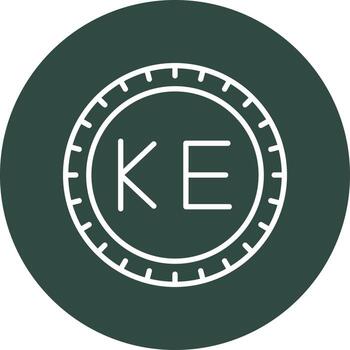 Kenia marcar código vector icono