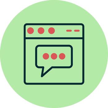 icono de vector de navegador web