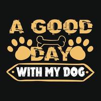 Dog T-shirt Design vector