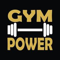 Gym T-shirt Design vector