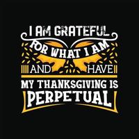 Thanks Giving Day T-shirt Design vector