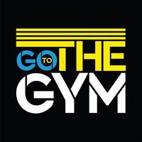 Gym T-shirt Design vector