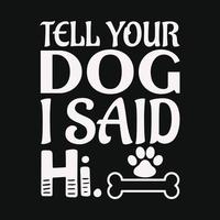 Dog T-shirt Design vector