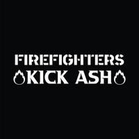 Firefighter T-shirt Design vector