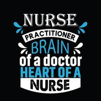 Nurse T-shirt Design vector