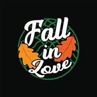 Fall T-Shirt Design vector