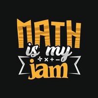 matemáticas camiseta diseño vector