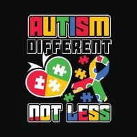 Autism T-shirt Design vector