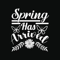 Spring T-shirt Design vector