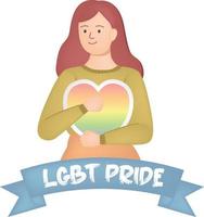 personaje lgbt orgullo amor bandera sexo matrimonio tolerancia humano género igualdad dibujos animados libertad arco iris vector