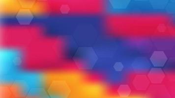 Abstract Colorful red blue and yellow blurred Mesh Background. vector
