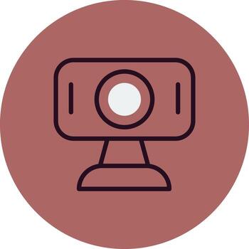 icono de vector de webcam