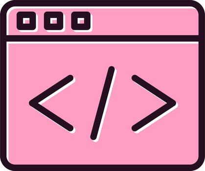 Web Coding Vector Icon