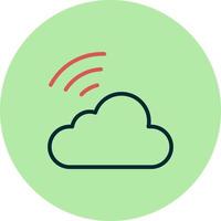 cloud wifi Vector Icon