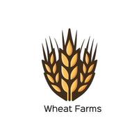 Wheat logo template vector icon design. Ears of wheat symbol