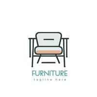 Furniture logo template. Furniture logo vector icon illustration.