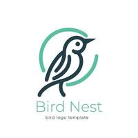 Bird company logo design template. Bird logo icon. Bird vector icon.
