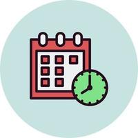 Date and Time Vector Icon