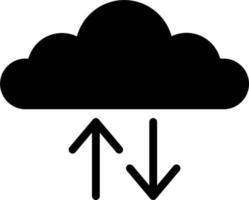 icono de vector de nube