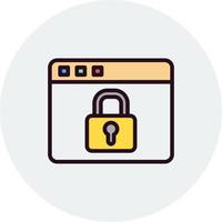 Web Security Vector Icon