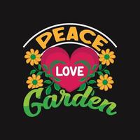 Gardening T-shirt Design vector