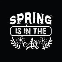 Spring T-shirt Design vector