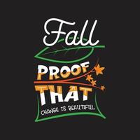 Fall T-Shirt Design vector