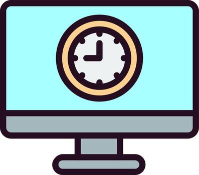 icono de vector de reloj