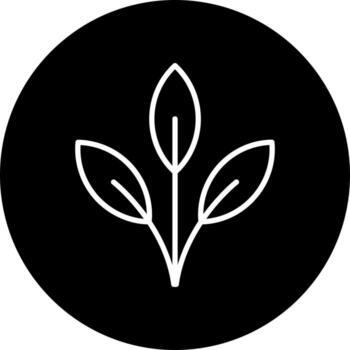 icono de vector de hoja