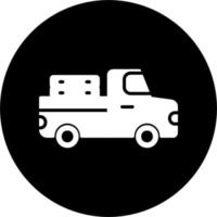 icono de vector de camioneta