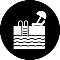 icono de vector de piscina