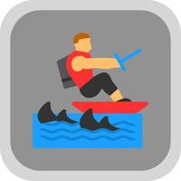 Surfing Vector Icon Design